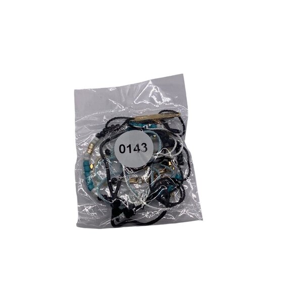 Set Of 5 Adjustable Handmade Beaded & Woven Bracelets With Gold Accents - Picture 2 of 9